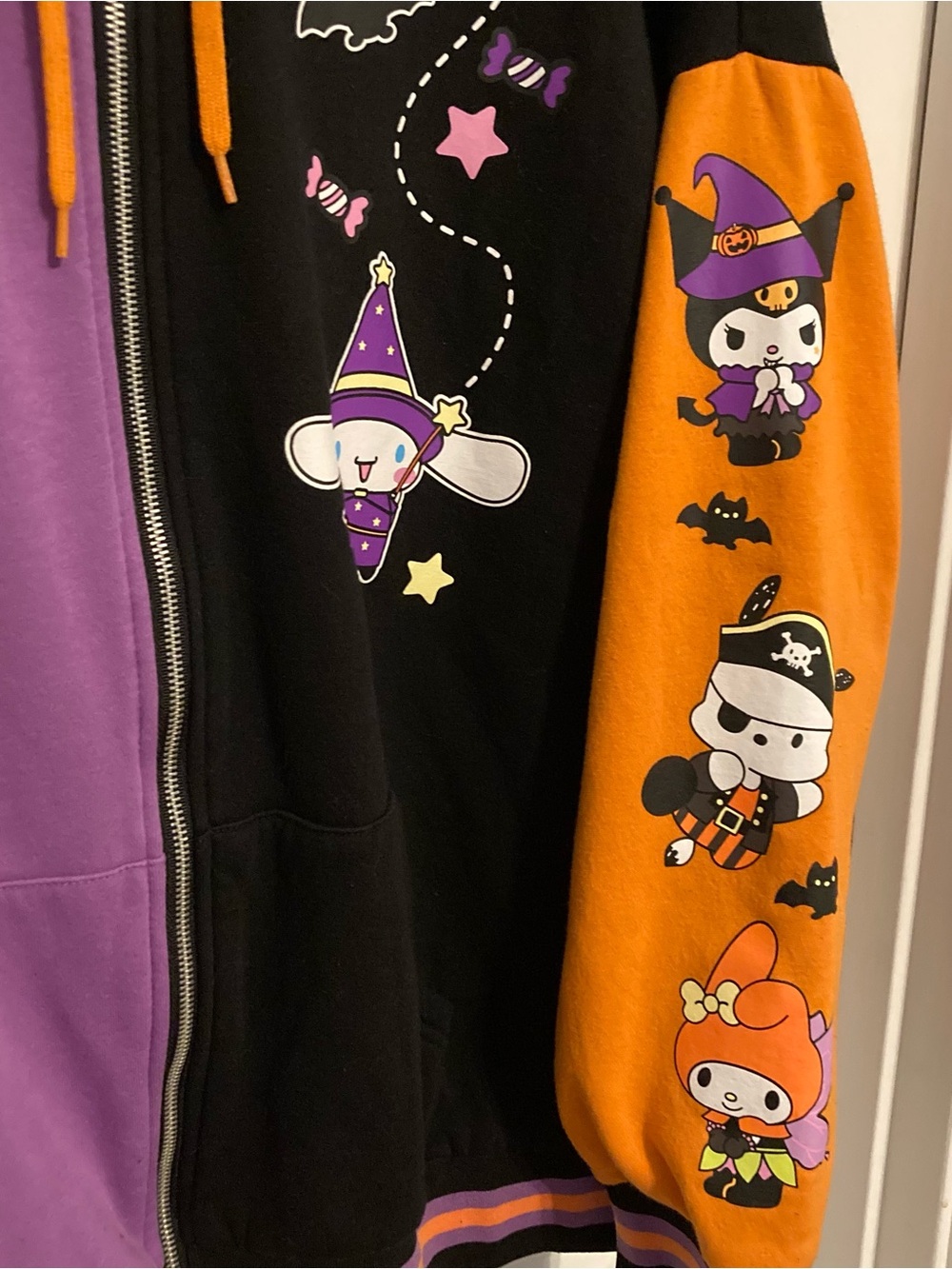 Hello Kitty and Friends Colorblock Halloween Hoodie - Picture 3 of 6